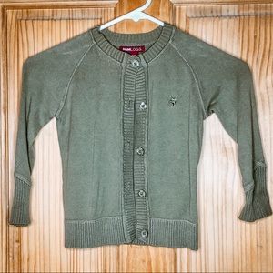H&M Kids Olive Green Button Cardigan (2-3Y)